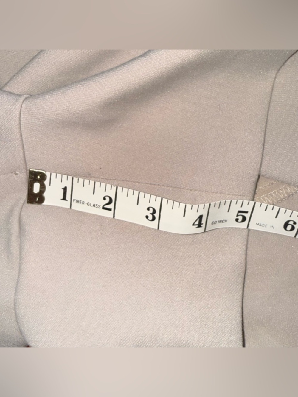 Abercrombie & Fitch Curve Love A&F Sloane Low Rise Tailored Short Beige size 32 - Picture 7 of 7
